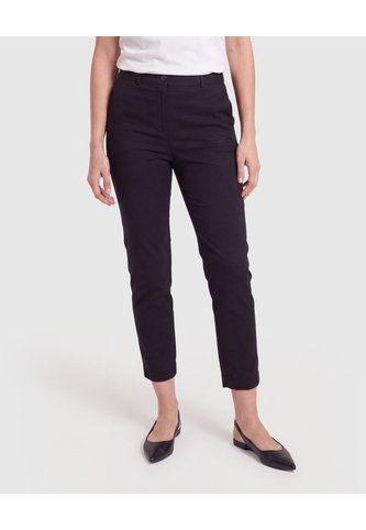 Pantalón Basico Capri  Para Mujer Negro Ostu Ostu