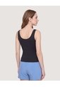 Top Largo Doble Vestibilidad  Para Mujer Negro Ostu de Ostu