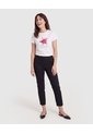 Pantalón Basico Capri  Para Mujer Negro Ostu de Ostu