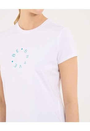 Camiseta Para Mujer Manga Corta Cuello Redondo Color Blanco Marca Ostu #40092658