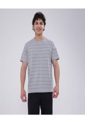 Camiseta Para Hombre Manga Corta Color Gris Marca Ostu #60091338