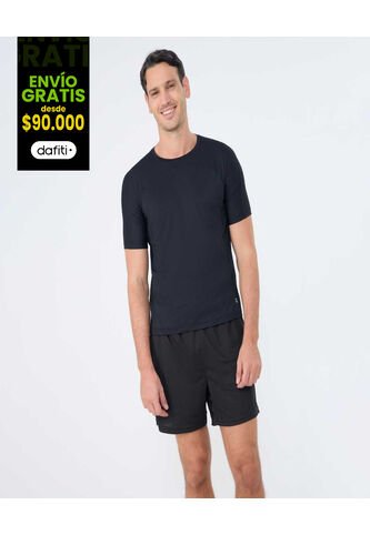 Camiseta Para Hombre Manga Corta Cuello Redondo Color Negro Marca Ostu #60091490 Ostu