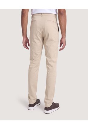 Pantalón Basico Chino  Para Hombre Beige Ostu