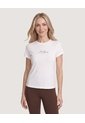 Camiseta Slim Estampada  Para Mujer Blanco Ostu de Ostu