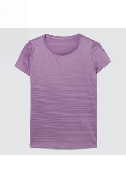 Camiseta Para Mujer Manga Corta Color Morado Marca Ostu #40091805