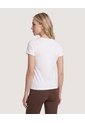 Camiseta Slim Estampada  Para Mujer Blanco Ostu de Ostu