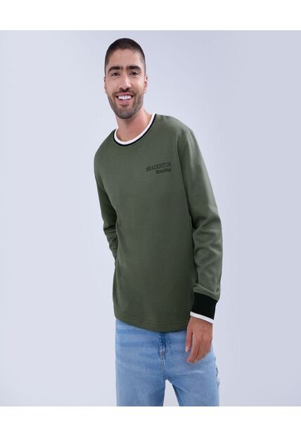 Buzo Para Hombre Cuello Redondo Color Verde  Marca Ostu #60060452