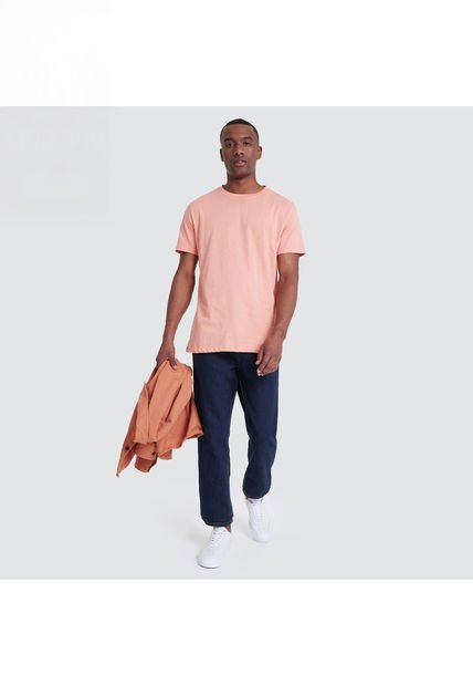 Camiseta Para Hombre Manga Corta Color Rosado  Marca Ostu #60090794