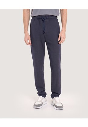 Pantalón Jogger Texturizado Para Hombre Azul Ostu