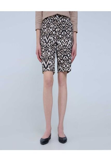 Bermuda Para Mujer  Color Negrocarbon Marca Ostu #40100086