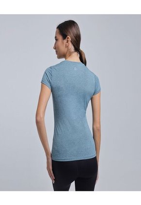 Camiseta Para Mujer Manga Corta Color Azul  Marca Ostu #40092182