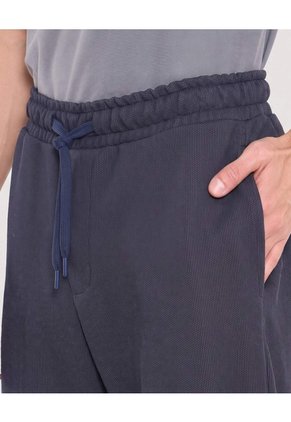 Pantalón Jogger Texturizado Para Hombre Azul Ostu