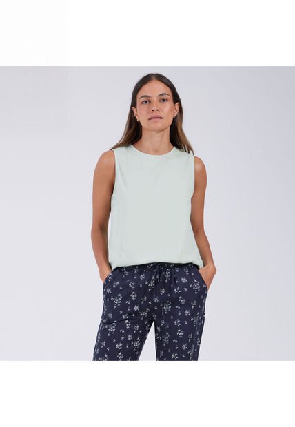 Blusa Para Mujer Manga Sisa Color Verde  Marca Ostu #40120822