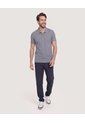 Polo Basica  Para Hombre Gris Ostu de Ostu