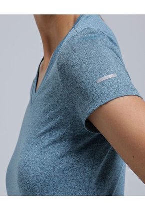 Camiseta Para Mujer Manga Corta Color Azul  Marca Ostu #40092182