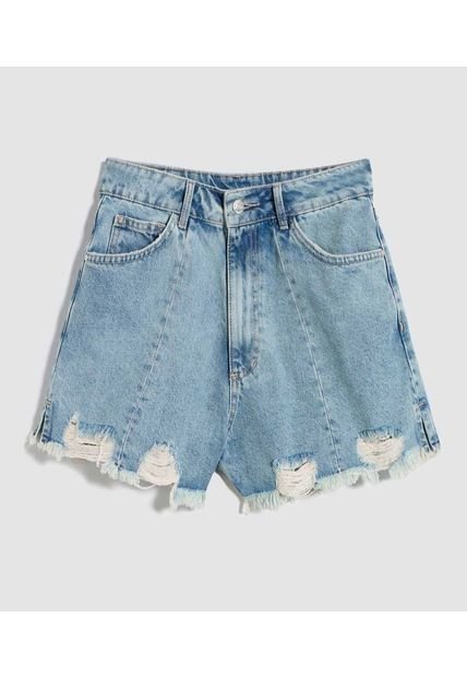Short Para Mujer  Color Azul Claro Marca Ostu #40190304