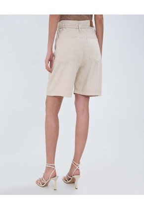 Bermuda Para Mujer Wide-Leg Color Crudo Marca Ostu #40100091