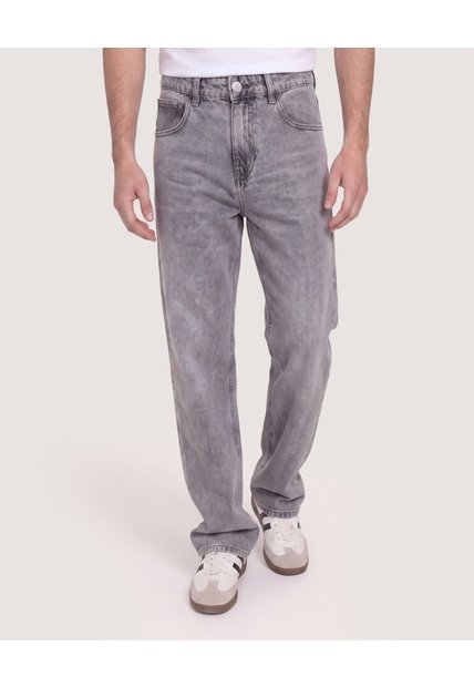 Jean Loose Vintage  Para Hombre Gris Ostu