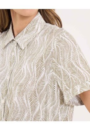 Camisa Para Mujer Manga Corta Color Verde Marca Ostu #40010332