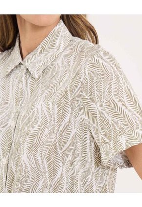 Camisa Para Mujer Manga Corta Color Verde Marca Ostu #40010332