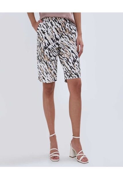 Bermuda Para Mujer  Color Crema Marca Ostu #40100088