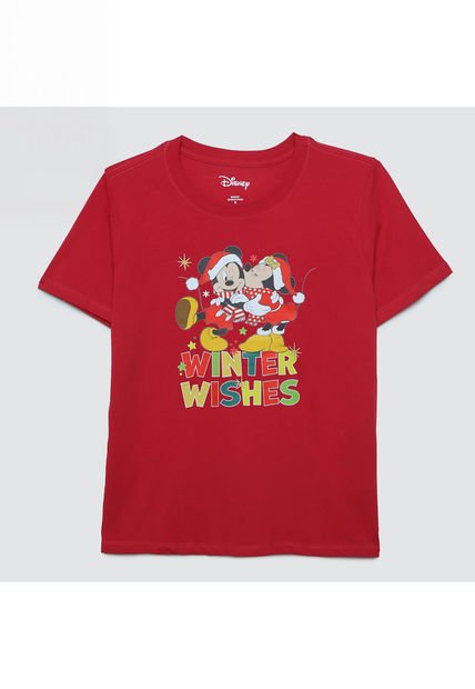 Camiseta Para Mujer Manga Corta Color Rojo Marca Ostu #40091862