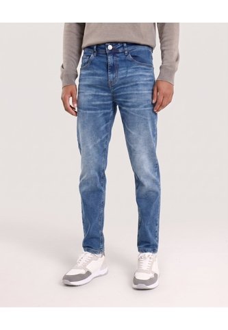 Jean Carrot Dirty  Para Hombre Azul Ostu Ostu