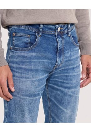Jean Carrot Dirty  Para Hombre Azul Ostu