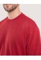 Camiseta Oversize Texturizada  Para Hombre Vino Ostu de Ostu