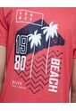 Camiseta Para Hombre Manga Corta Color Rojo Marca Ostu #60091214 de Ostu