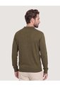 Saco Tejido Cuello Polo  Para Hombre Verde Ostu de Ostu