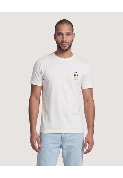 Camiseta Mickey Stay True  Para Hombre Marfil Ostu
