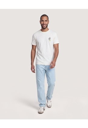 Camiseta Mickey Stay True Para Hombre Marfil Ostu
