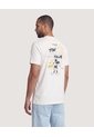 Camiseta Mickey Stay True  Para Hombre Marfil Ostu de Ostu