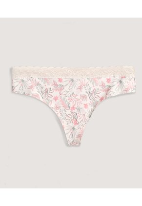 Panty Tanga Con Encaje Pack X3 X3 Para Mujer Surtido Ostu
