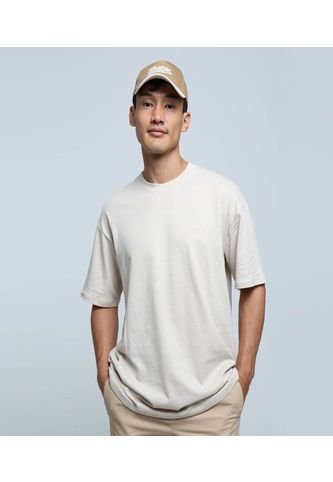 Camiseta Para Hombre Manga Corta Color Beige Marca Ostu #60091336 Ostu