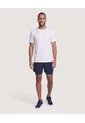 Camiseta Active Costuras Contraste  Para Hombre Blanco Ostu de Ostu