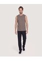 Camiseta Active Jaspe Texturizada  Para Hombre Café Ostu de Ostu