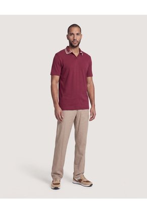 Pantalón De Moda Con Pinzas  Para Hombre Café Ostu