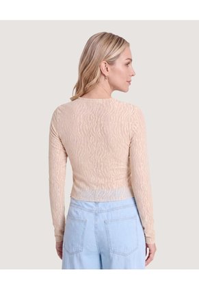 Camiseta Mesh Textura Orgánica Para Mujer Piel Ostu