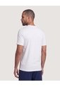 Camiseta Active Costuras Contraste  Para Hombre Blanco Ostu de Ostu