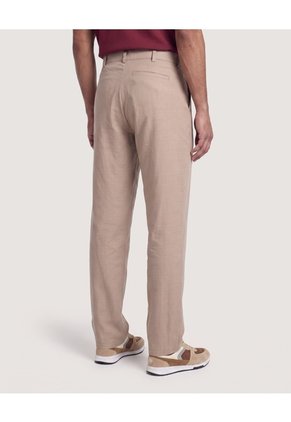 Pantalón De Moda Con Pinzas  Para Hombre Café Ostu
