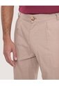 Pantalón De Moda Con Pinzas  Para Hombre Café Ostu de Ostu