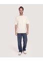 Camiseta Oversize Con Bolsillo  Para Hombre Crema Ostu de Ostu