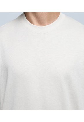 Camiseta Para Hombre Manga Corta Color Beige Marca Ostu #60091336
