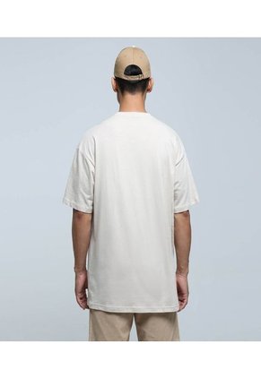 Camiseta Para Hombre Manga Corta Color Beige Marca Ostu #60091336