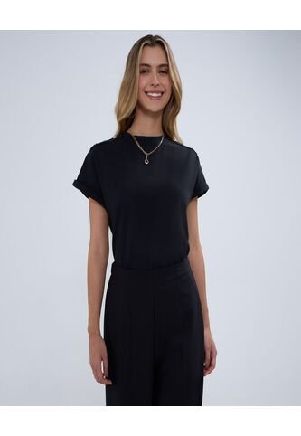 Camiseta Para Mujer Manga Corta Color Negro Marca Ostu #40092214 Ostu