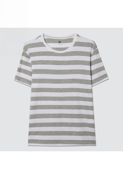 Camiseta Para Hombre Manga Corta Color Gris  Marca Ostu #60091174