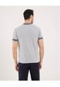 Camiseta Para Hombre Manga Corta Color Gris  Marca Ostu #60090902 de Ostu