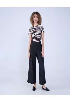 Camiseta Para Mujer Manga Corta Color Beige Marca Ostu #40092229